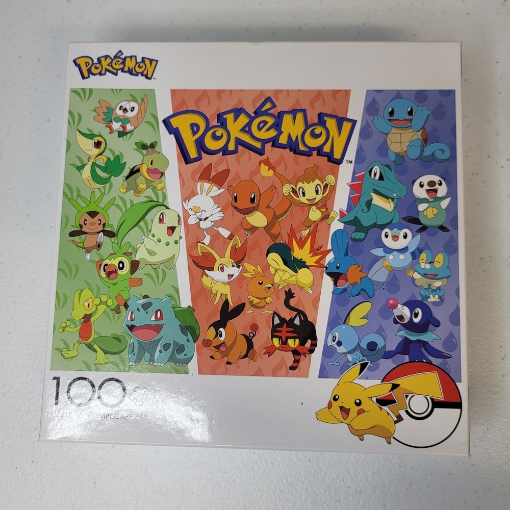 Buffalo Games Pokemon 100 Piece Jigsaw Puzzle 04800 Starters 2020